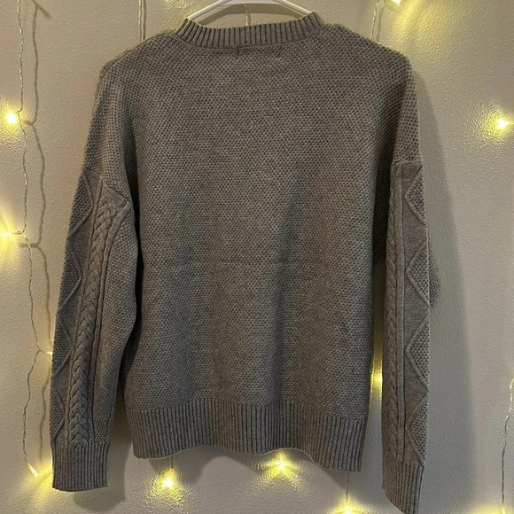 Philosophy Cable Knit Sweater - Grey​​​​ - Picture 2 of 4